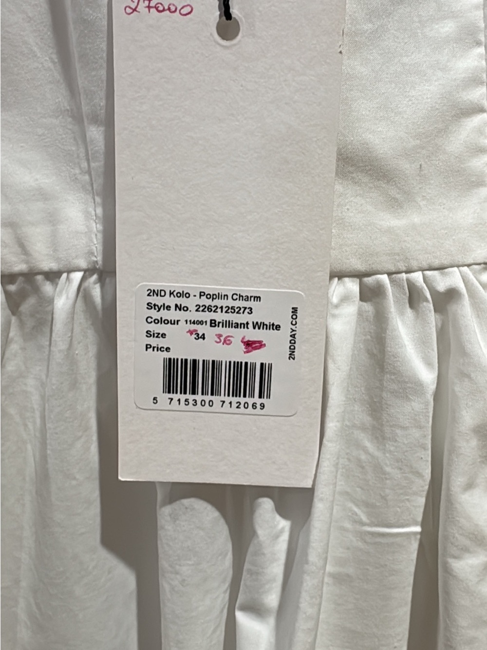Day Birger et Mikkelsen White Eyelet-Hem Midi Dress with Tie Straps size US 6 - Picture 6 of 6